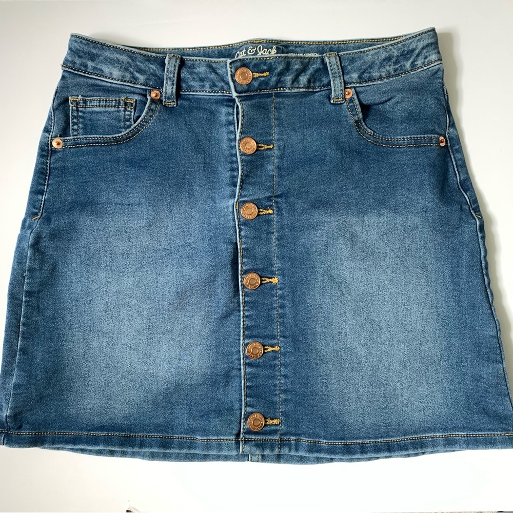 Cat & Jack Girls Denim Skirt Size XL 14/16